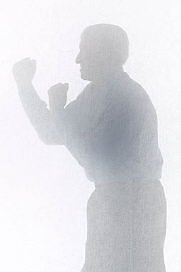 Silhouette of man behind screen uid 1426555